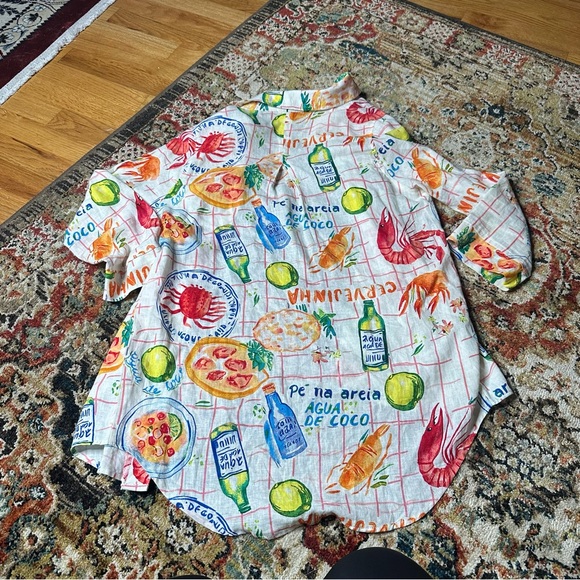 Calypso St. Barth Cajun seafood shirt - Picture 4 of 4